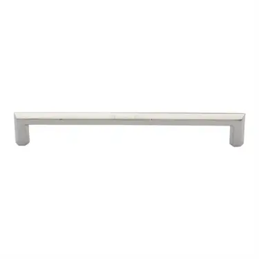 Click Here To Enlarge This Photo Of C4473 203-PNF Heritage Brass Cabinet Pull Hex Profile Design 203mm ctc Polished Nickel Finish