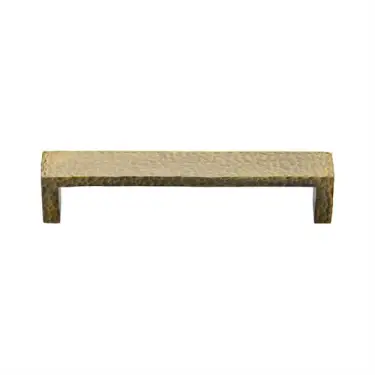 Click Here To Enlarge This Photo Of C4525 101-AT Heritage Brass Cabinet Pull Hammered Wide Metro Design 101mm ctc Antique Brass Finish