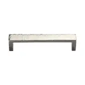 C4525 128-PNF Heritage Brass Cabinet Pull Hammered Wide Metro Design 128mm ctc Polished Nickel Finish