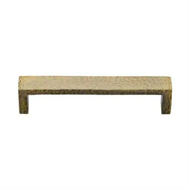 Click Here To Enlarge This Photo Of C4525 160-AT Heritage Brass Cabinet Pull Hammered Wide Metro Design 160mm ctc Antique Brass Finish