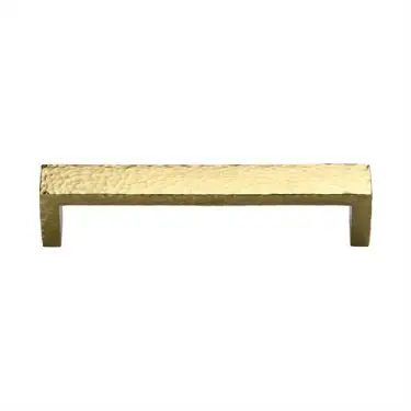Click Here To Enlarge This Photo Of C4525 160-PB Heritage Brass Cabinet Pull Hammered Wide Metro Design 160mm ctc Polished Brass Finish
