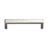 C4525 160-PNF Heritage Brass Cabinet Pull Hammered Wide Metro Design 160mm ctc Polished Nickel Finish