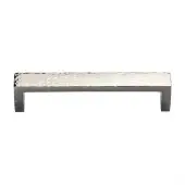 C4525 192-PNF Heritage Brass Cabinet Pull Hammered Wide Metro Design 192mm ctc Polished Nickel Finish