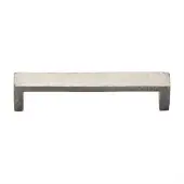 C4525 192-SN Heritage Brass Cabinet Pull Hammered Wide Metro Design 192mm ctc Satin Nickel Finish