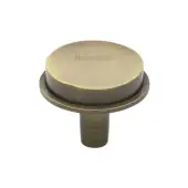 C4592 32-AT Heritage Brass Cabinet Knob Flat Top Design 32mm Antique Brass finish