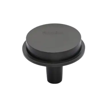 Click Here To Enlarge This Photo Of C4592 32-MB Heritage Brass Flat Round Knob Design 32 mm Matt Bronze finish