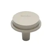 C4592 32-SN Heritage Brass Flat Round Knob Design 32 mm Satin Nickel finish