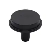 C4592 38-BKMT Heritage Brass Flat Round Knob Design 38mm Matt Black finish