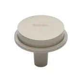 C4592 38-SN Heritage Brass Flat Round Knob Design 38mm Satin Nickel finish