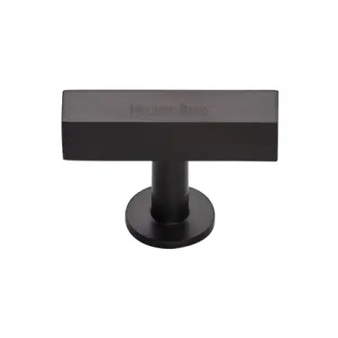 Click Here To Enlarge This Photo Of C4765-MB Heritage Brass Cabinet Knob Symmetrical Square Design 44mm Matt Bronze finish