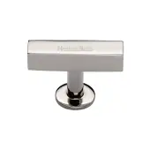 C4765-PNF Heritage Brass Cabinet Knob Symmetrical Square Design 44mm Polished Nickel finish