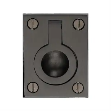 Click Here To Enlarge This Photo Of C6337 38-MB Heritage Brass Cabinet Pull Flush Ring Design 38mm Matt Bronze finish