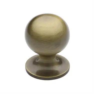 Click Here To Enlarge This Photo Of C8321 25-AT Heritage Brass Cabinet Knob Ball Design 25mm Antique Brass finish