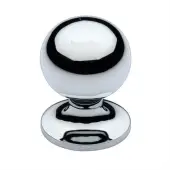 C8321 25-PC Heritage Brass Cabinet Knob Ball Design 25mm Polished Chrome finish