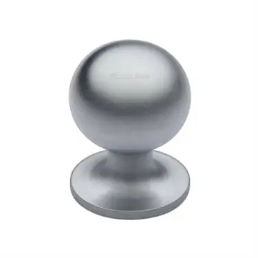 Click Here To Enlarge This Photo Of C8321 25-SC Heritage Brass Cabinet Knob Ball Design 25mm Satin Chrome finish