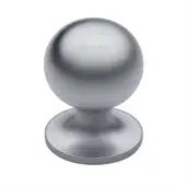C8321 32-SC Heritage Brass Cabinet Knob Ball Design 32mm Satin Chrome finish