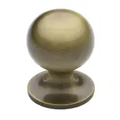 C8321 38-AT Heritage Brass Cabinet Knob Ball Design 38mm Antique Brass finish