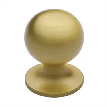 Click Here To Enlarge This Photo Of C8321 38-SB Heritage Brass Cabinet Knob Ball Design 38mm Satin Brass finish