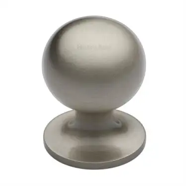 Click Here To Enlarge This Photo Of C8321 38-SN Heritage Brass Cabinet Knob Ball Design 38mm Satin Nickel finish