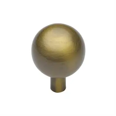 Click Here To Enlarge This Photo Of C8323 22-AT Heritage Brass Cabinet Knob Sphere Design 22mm Antique Brass finish