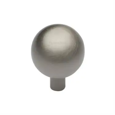 Click Here To Enlarge This Photo Of C8323 22-SN Heritage Brass Cabinet Knob Sphere Design 22mm Satin Nickel finish