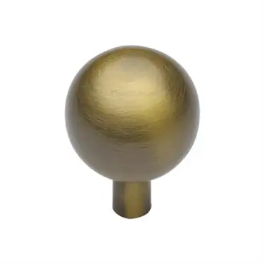 Click Here To Enlarge This Photo Of C8323 28-AT Heritage Brass Cabinet Knob Sphere Design 28mm Antique Brass finish