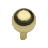 C8323 28-PB Heritage Brass Cabinet Knob Sphere Design 28mm Polished Brass finish
