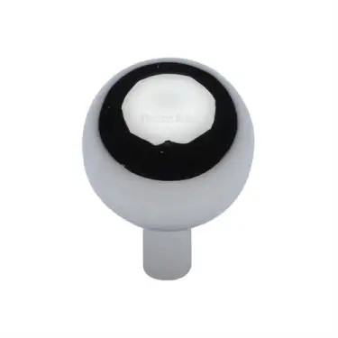 Click Here To Enlarge This Photo Of C8323 28-PC Heritage Brass Cabinet Knob Sphere Design 28mm Polished Chrome finish