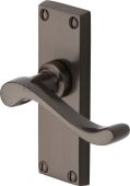 V800-MB Heritage Brass Door Handle Lever Latch Bedford Short Design Matt Bronze Finish