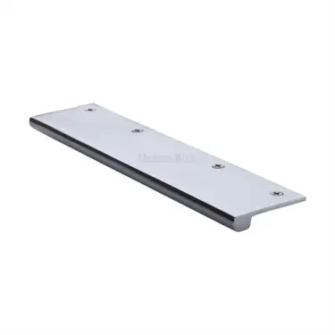 Click Here To Enlarge This Photo Of EPT200-38-PC Heritage Brass EPT Edge Pull Cabinet Handle 200mm Polished Chrome finish