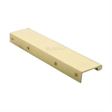 Click Here To Enlarge This Photo Of EPTR200-44-PB Heritage Brass EPTR Edge Pull Cabinet Handle 200mm Polished Brass finish