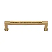 HAM0312 101-SB Heritage Brass Hammered Cabinet Pull 101mm Satin Brass finish
