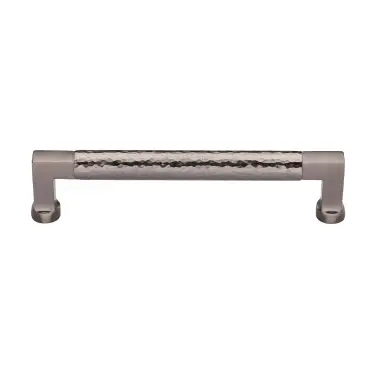 Click Here To Enlarge This Photo Of HAM0312 160-SN Heritage Brass Cabinet Pull Bauhaus Hammered Design 160mm ctc Satin Nickel Finish