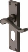 V805-MB Heritage Brass Door Handle For Oval Profile Plate Bedford Design Matt Bronze Finish