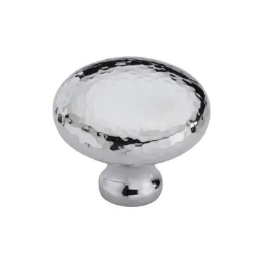 Click Here To Enlarge This Photo Of HAM113 32-PC Heritage Brass Cabinet Knob Victorian Round Hammered Design 32mm Polished Chrome finish
