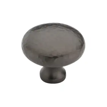 Click Here To Enlarge This Photo Of HAM113 38-MB Heritage Brass Cabinet Knob Victorian Round Hammered Design 38mm Matt Bronze finish