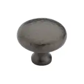 HAM113 38-MB Heritage Brass Cabinet Knob Victorian Round Hammered Design 38mm Matt Bronze finish