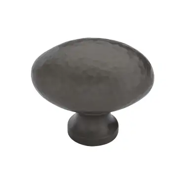 Click Here To Enlarge This Photo Of HAM114 32-MB Heritage Brass Cabinet Knob Victorian Oval Hammered Design 32mm Matt Bronze finish