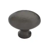 HAM114 32-MB Heritage Brass Cabinet Knob Victorian Oval Hammered Design 32mm Matt Bronze finish