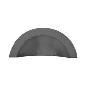HAM1730-MB Heritage Brass Drawer Cup Pull Crescent Hammered Design Matt Bronze finish