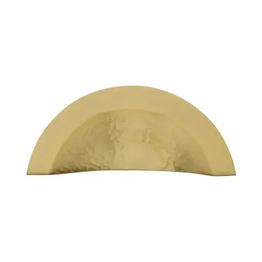 Click Here To Enlarge This Photo Of HAM1730-SB Heritage Brass Drawer Cup Pull Crescent Hammered Design Satin Brass finish