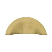HAM1730-SB Heritage Brass Drawer Cup Pull Crescent Hammered Design Satin Brass finish