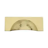 HAM2764-PB Heritage Brass Drawer Cup Pull Hampshire Hammered Design 57mm ctc Polished Brass Finish