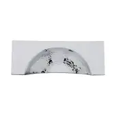 HAM2764-PC Heritage Brass Drawer Cup Pull Hampshire Hammered Design 57mm ctc Polished Chrome Finish