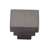 HAM3672 32-MB Heritage Brass Cabinet Knob Square Stepped Hammered Design 32mm Matt Bronze finish