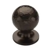 HAM8321 32-MB Heritage Brass Cabinet Knob Ball Hammered Design 32mm Matt Bronze finish