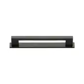 PL0337 96-MB Heritage Brass Cabinet Pull Metro Design with Plate 96mm ctc Matt Bronze Finish