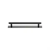 PL4410 96-MB Heritage Brass Cabinet Pull Step Design with Plate 96mm ctc Matt Bronze Finish