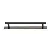 PL4458 160-MB Heritage Brass Cabinet Pull Knurled Design with Plate 160mm ctc Matt Bronze Finish