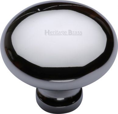 Click Here To Enlarge This Photo Of C113 38-PC Heritage Brass Cabinet Knob Victorian Round Design 38mm Polished Chrome Finish